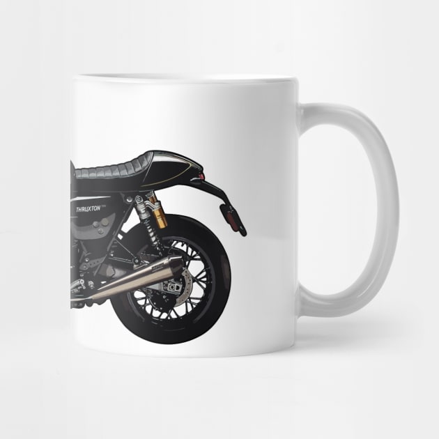 Thruxton TFC Cafe Racer Illustration by KAM Std